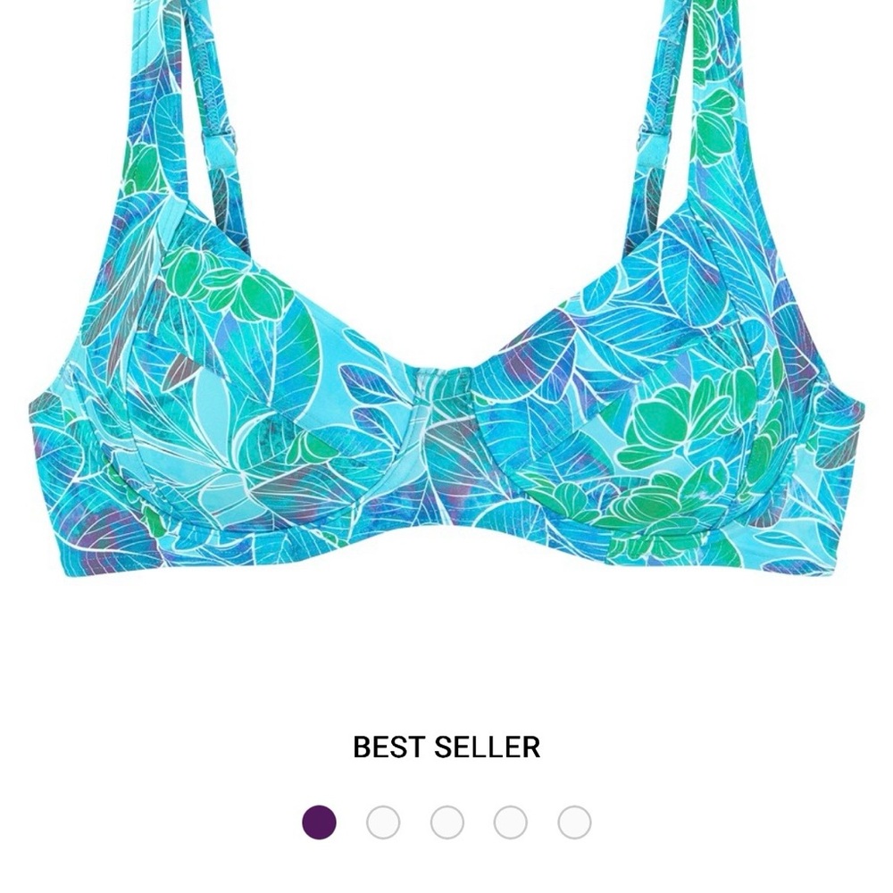NEW Lascana Tropical Print Underwire Bikini Top